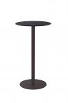 Tisch Kaleox, Basisversion; <br>runde Tischplatte Ø 60 cm, schwarz; <br>Gestell schwarz lackiert; Tischhöhe 109 cm