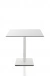 Tisch Kaleox, Basisversion; <br>quadratische Tischplatte 80 x 80 cm, weiß; <br>Gestell weiß lackiert; Tischhöhe 74 cm